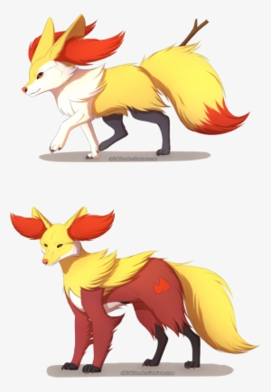 Braixen And Delphox , - Delphox On All Fours