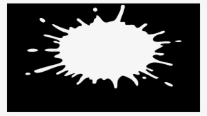 Borrão De Tinta 3 Fundo Preto Png - Borrao De Tinta Branca