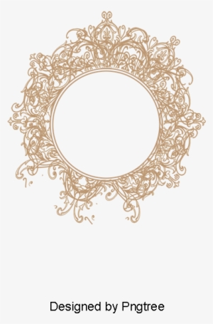 Estilo Europeu De Uma Moldura Circular - Psd