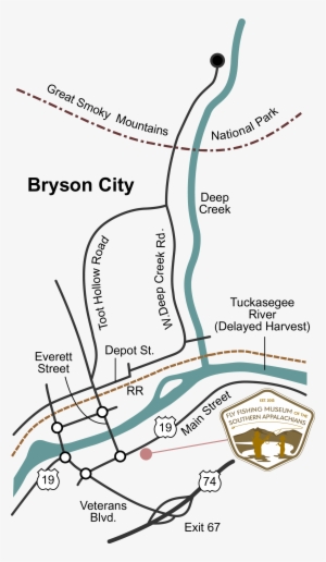 The Fly Fishing Museum Of The Southern Appalachians - Map