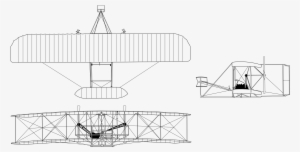 Open - Avion De Los Hermanos Wright Dibujo Png