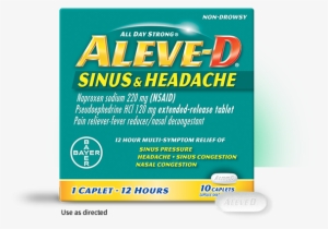 Sinus Pressure And Sinus Headache Pain Relief With - Aleve Aleve All Day Strong Pain Reliever