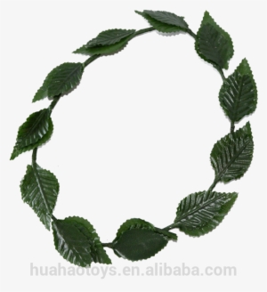 Carnival Party Accessory Gold And Green Leaf Roman - Coroa De Folhas Grega
