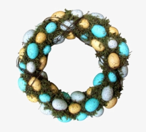 Easter Wreath Transparent Image - Blue