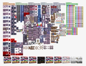 The "purple" Tileset Was Used In "map18" - Lttp Tileset