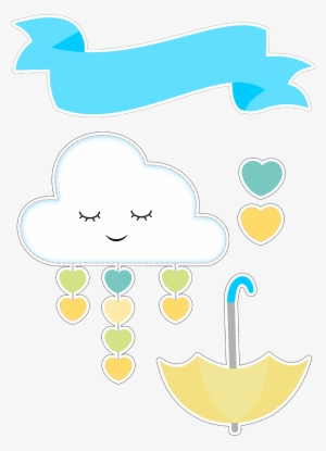 Pin By Lari Gomes On Toppers De Bolo - Topo De Bolo Nuvem Para Imprimir