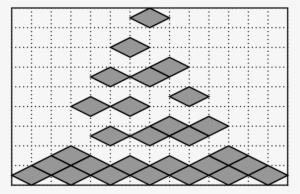 Horizontal Tiles Of The Tiling Corresponding To Diagram - Illustration