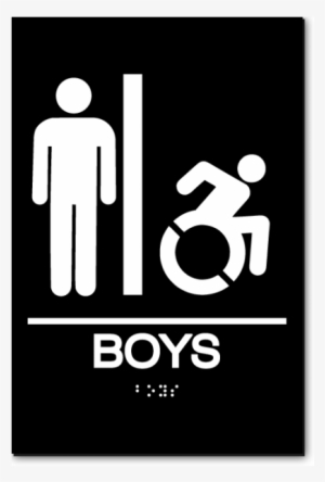 Boys Speedy Wheelchair Restroom Sign - Symbol Sign On Hospital