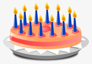Bolo De Aniversário Em Png Vetorizado - Birthday Cake Animation Png