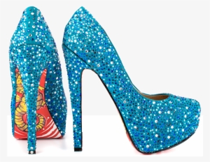 Zapatos Y Lentejuelas - Ocean Blue Heels