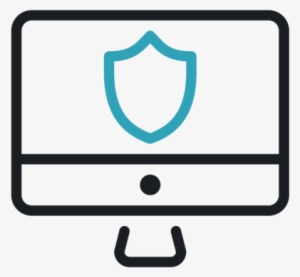 Computer Shield Icon - Icon