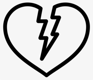 Corazón Roto Icon - Broken Heart Icon Transparent