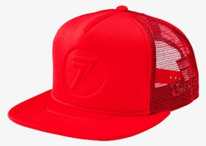 Stamp It Hat Red - Seven Stamp It Men's Trucker Adjustable Hats
