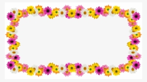 Moldura De Flores Fundo Transparente