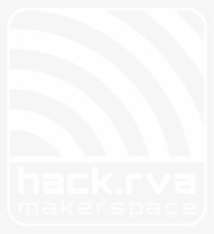 Hackrva Logo In White For Printing On Dark Background - Hackrva