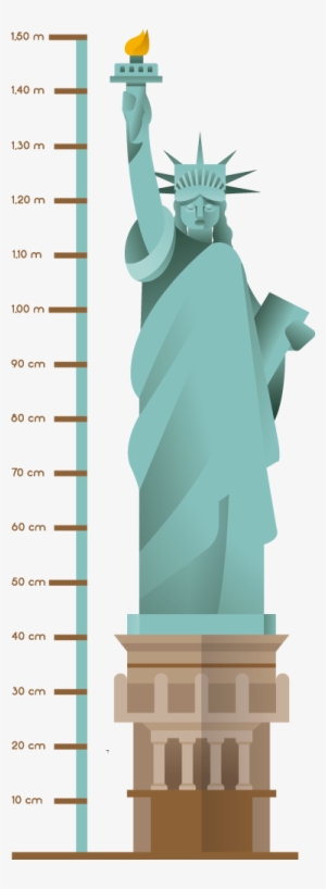 Vinilo Medidor Estatua De La Libertad - Illustration