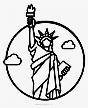 Estátua Da Liberdade Desenho Para Colorir - Statue Of Liberty Vector Icon