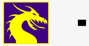 Purple And Gold Dragon Clip Art - Dragon Head In Circle
