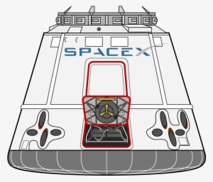 Cargodragon Capsuleonly Space 300dpi - Space Capsule Clipart