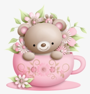 I Hope Youll Enjoy The New Additions Cup And Teddy - Cute Teddy Bear Clipart