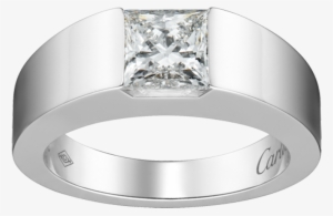 Tank Solitaire Anillos De Compromiso, Anillos De Boda - Cartier Tank Ring Diamond