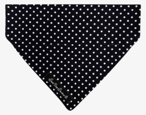 Black Polka Dot Dolly Dog Bandana