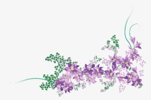 Flores Ilustraciones En Png Para Artesanía Y Diseños - Purple Flower Design Png