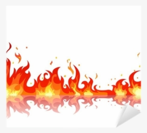 Vinilo Pixerstick Reflejada Llama De Fuego • Pixers® - Fire Vector Background