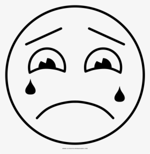 Crying Coloring Page - Caritas Emoticones Para Colorear