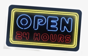 Open 24 Hours - Sign