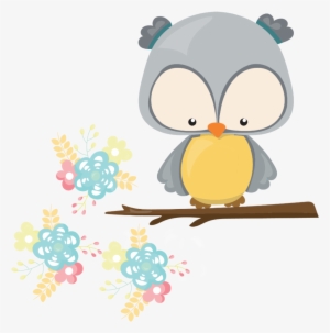 Buho Kawaii Cute Flores Buho-celeste - Owl