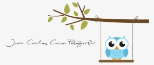 Juan Carlos Cruz Fotografía - Custom Tote Bag - Cute Blue Cartoon Baby Owl Tote Bags