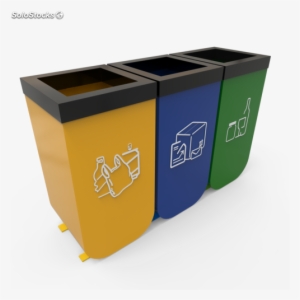 Nykoping Cubos De Reciclaje Con 3 Papeleras Separadoras