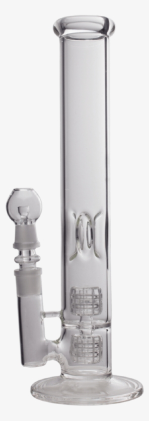 Clear Glass Dab Rig Bong With Percolator & Ice Catcher - Bong