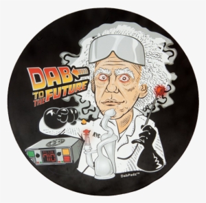 Dab To The Future Dab Pad - Dab To The Future Dabpadz Die Cut Fabric Topped Dab