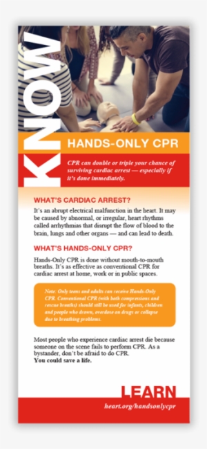 Hands-only Cpr Know And Go Cards - Cardiopulmonary Resuscitation