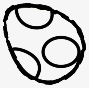 Yoshi Egg Colouring Pages - Yoshi Egg Black And White