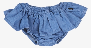 Chambray - Ruffle Skirt - Skirt