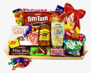 Australian Tea & Bikkies Gift Crate - Tim Tam