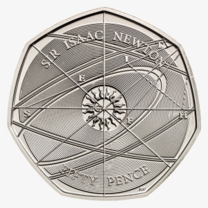Brilliant Uncirculated Cupro-nickel Coin - Sir Isaac Newton 50p Coin