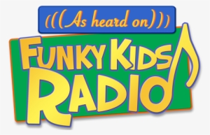 As Heard On Funky Kids Logo - Juice Box