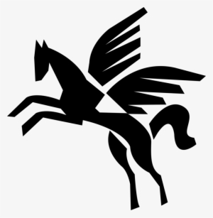 Vector Illustration Of Pegasus Winged Divine Stallion