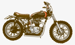 Illustration Cafe Racer Motorbike Triumph - Triumph Illustrations