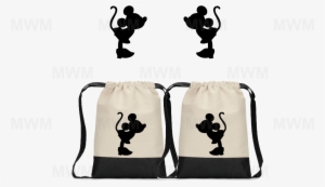 Lgbt Lesbian Matching Couples Cotton Canvas Drawstring - Mickey Mouse String Bag