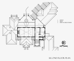 Custom Home Design, Tumalo, Oregon - Perspective Drawing Of Dining Room