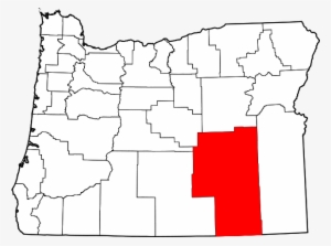 Map Of Oregon Highlighting Harney County - Multnomah County Oregon ...