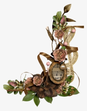 Old Flower Corner - Png Old Flowers