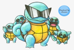 Squirtle Squad Glasses - Squirtle Squad Pokemon Card