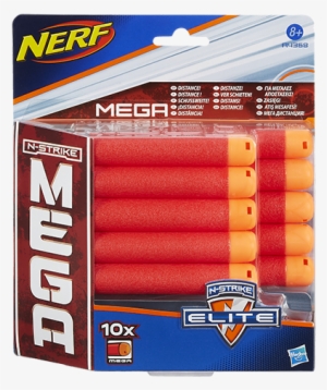 Nerf Mega Dart Refillpakke - Nerf N-strike Elite Mega 10 Dart Refill Pack