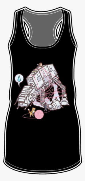 Cats Vs At-at Racerback Tank Top - Top